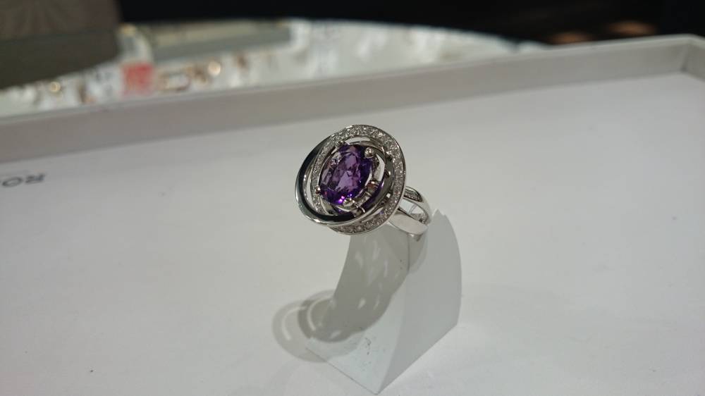 Bague  joaillerie amethyste et diamants So Or Laval